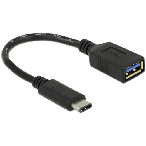 Delock USB 3.2 Gen 1 (USB 3.0) Adapter [1x USB-C® Stecker - 1x USB 3.2 Gen 1 Buchse A (USB 3.0)] 65634
