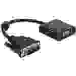 Delock 65658 DVI / VGA Adapter [1x DVI-Stecker 24+1pol. - 1x VGA-Buchse] Schwarz mit Ferritkern 16.00cm