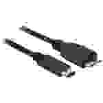 Delock USB-Kabel USB 3.2 Gen1 (USB 3.0 / USB 3.1 Gen1) USB-C® Stecker, USB-Micro-B 3.0 Stecker 0.50m Schwarz 83676