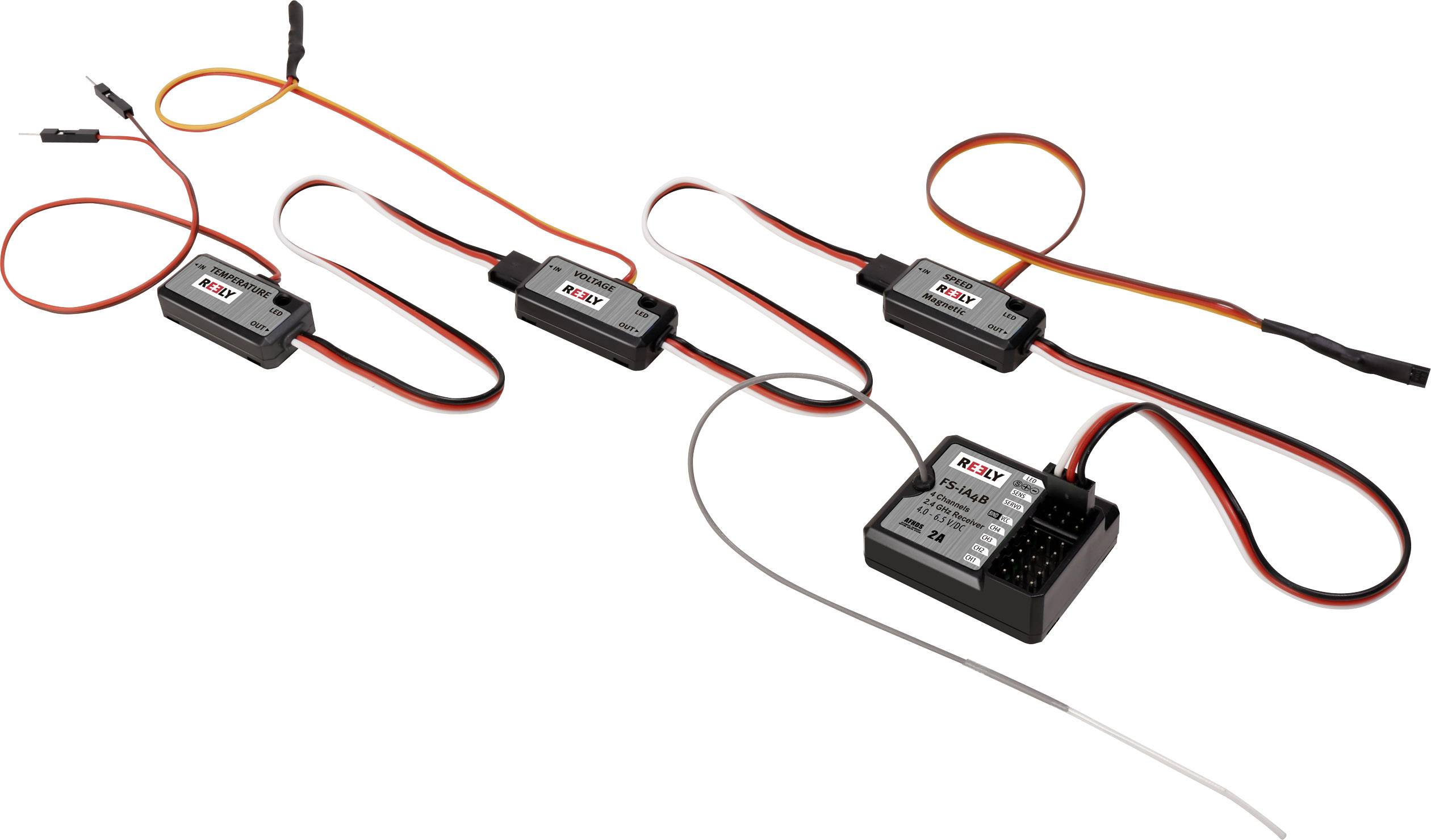 Reely GT4 EVO Pistolengriff-Fernsteuerung 2,4 GHz Anzahl Kanäle: 4 inkl. Empfänger