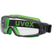 Uvex u-sonic 9308245 Schutzbrille Schwarz, Grün
