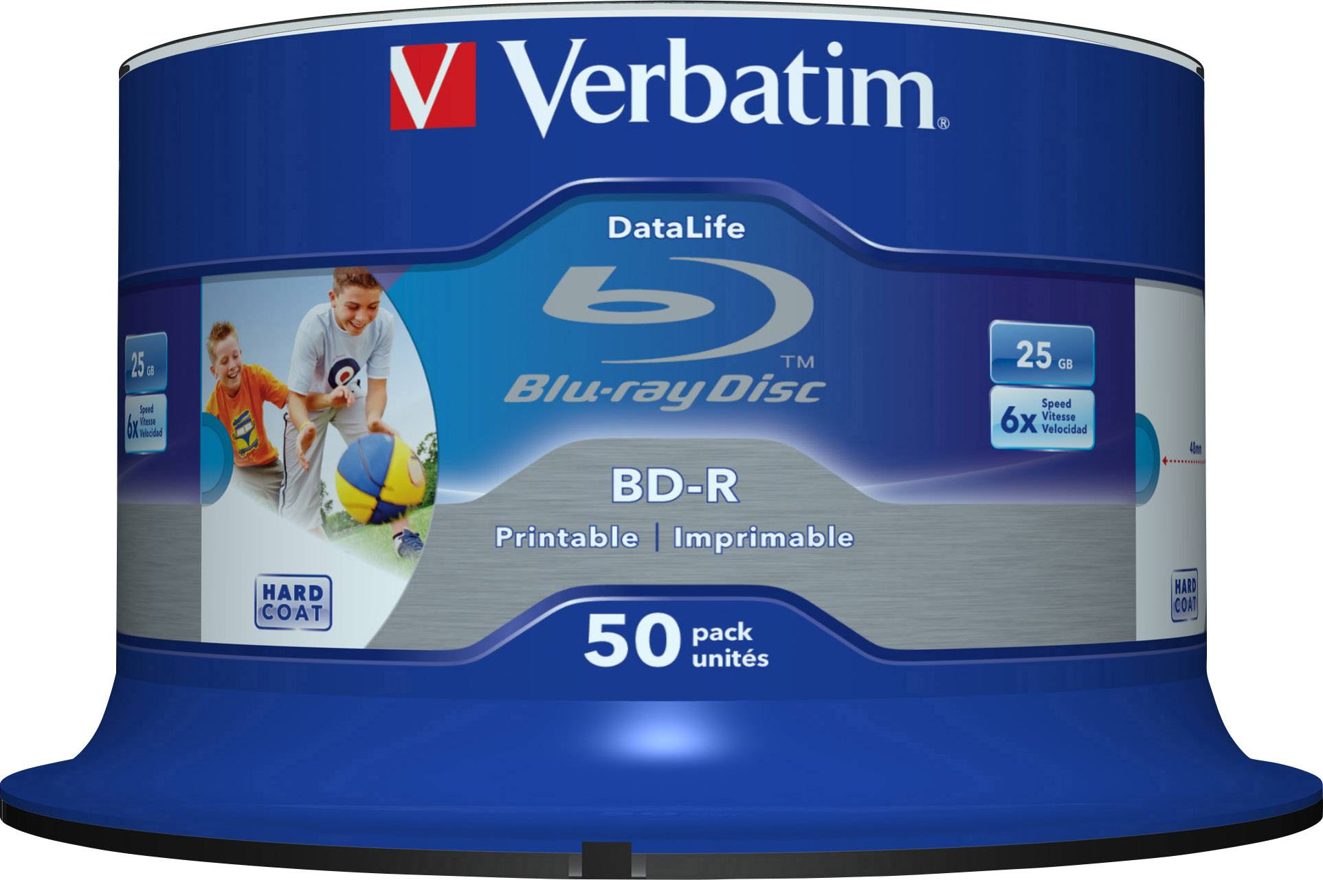Verbatim 43812 Blu-ray BD-R SL Rohling 25GB 50 St. Spindel Bedruckbar