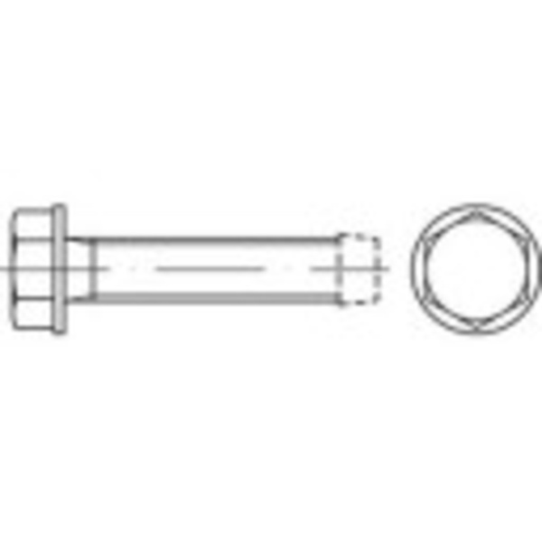 TOOLCRAFT 141117 Self-tapping screws M6 10 mm Hex head DIN 7500 Steel zinc galvanized 1000 pc(s)