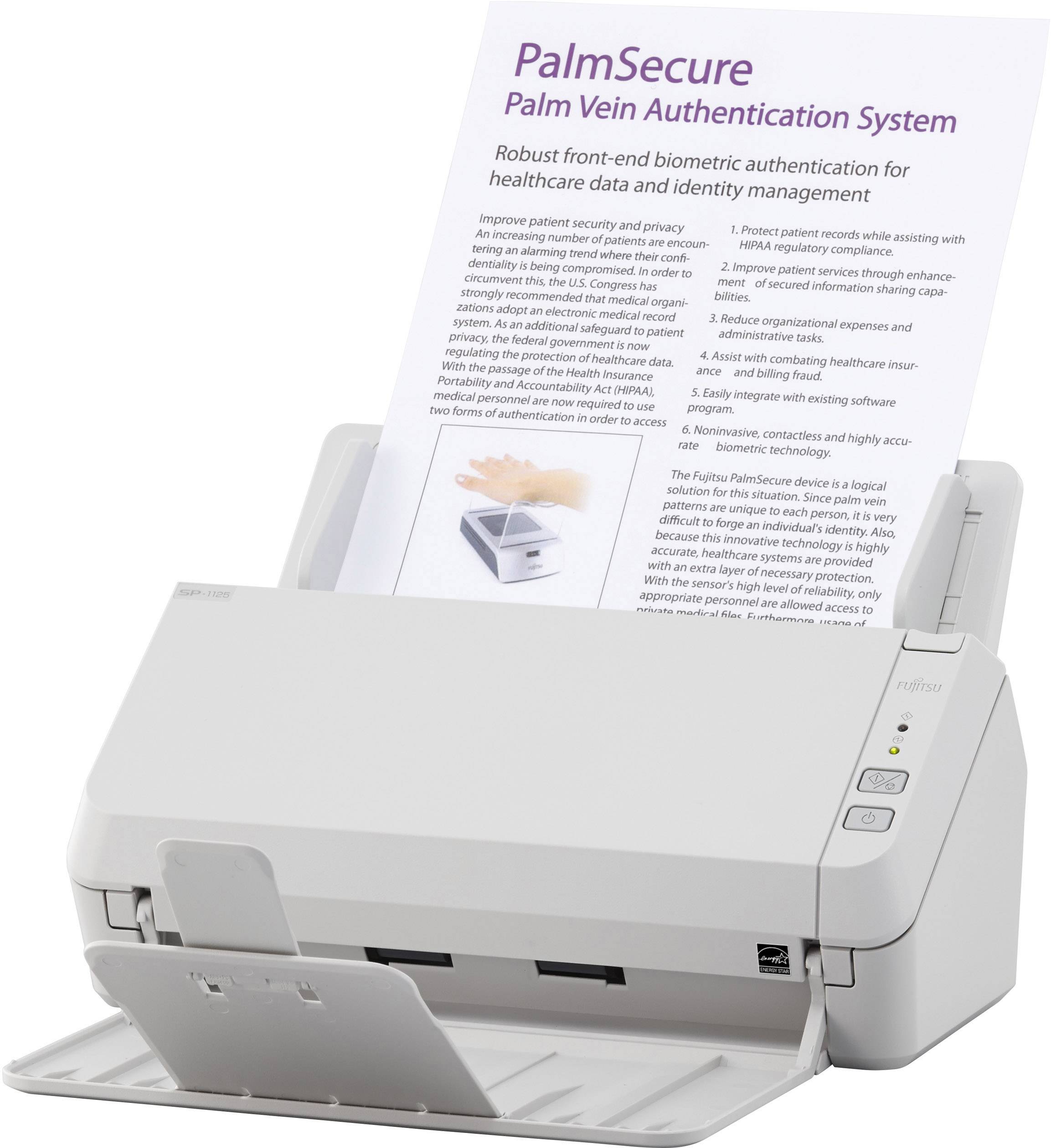 Fujitsu SP-1125 - Dokumentenscanner - Dual CIS - Duplex - A4 - 600 dpi x 600 dpi - bis zu 25 Seiten/Min. (einfarbig)