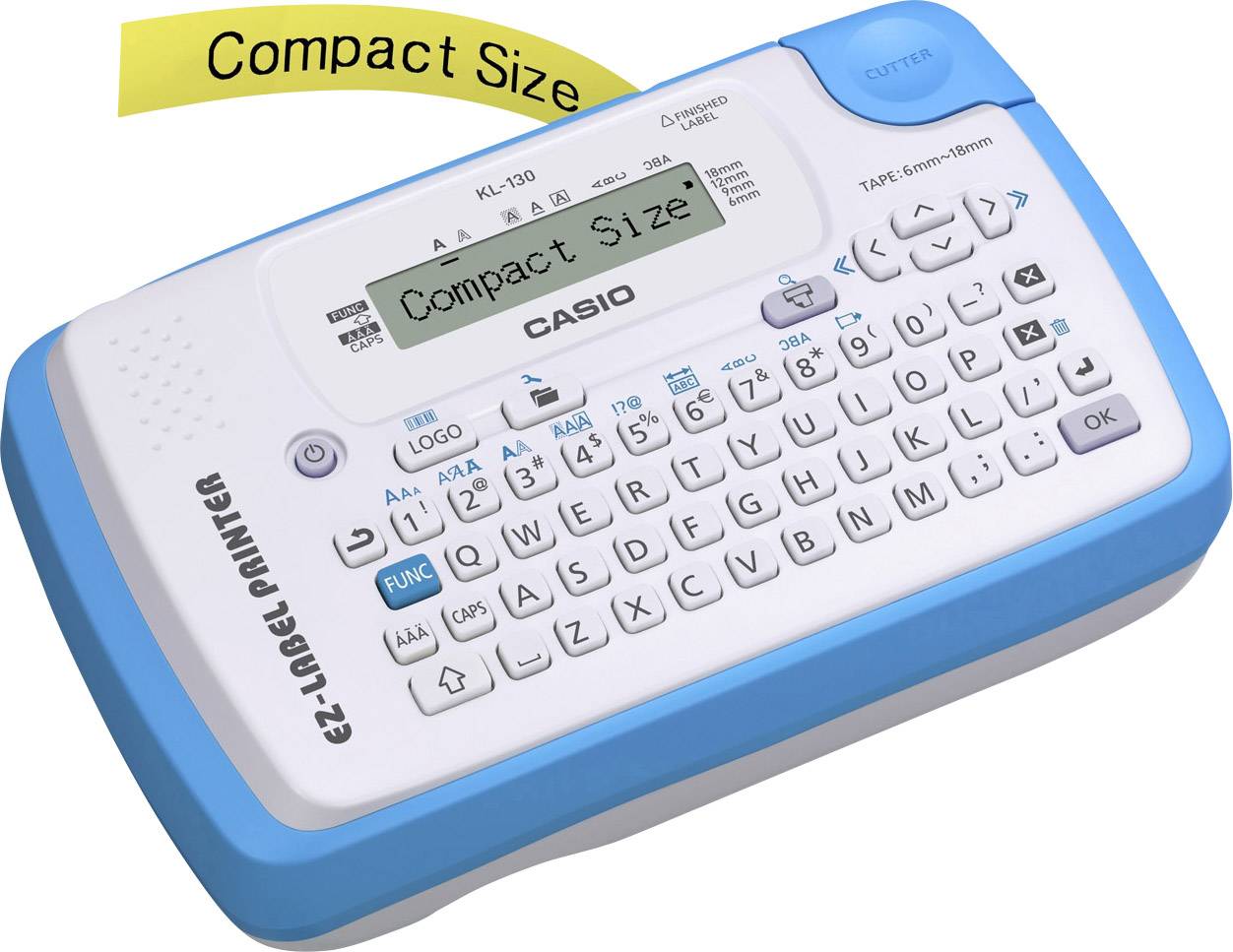 Beschriftungsgerät Label Printer KL-130 weiß/blau