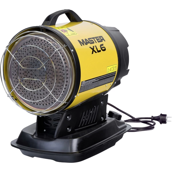 Master Klimatechnik XL-6 Infrarot-Ölheizstrahler 17000W Gelb, Schwarz Master Klimatechnik XL-6 Infrarot-Ölheizstrahler 17000W Gelb, Schwarz