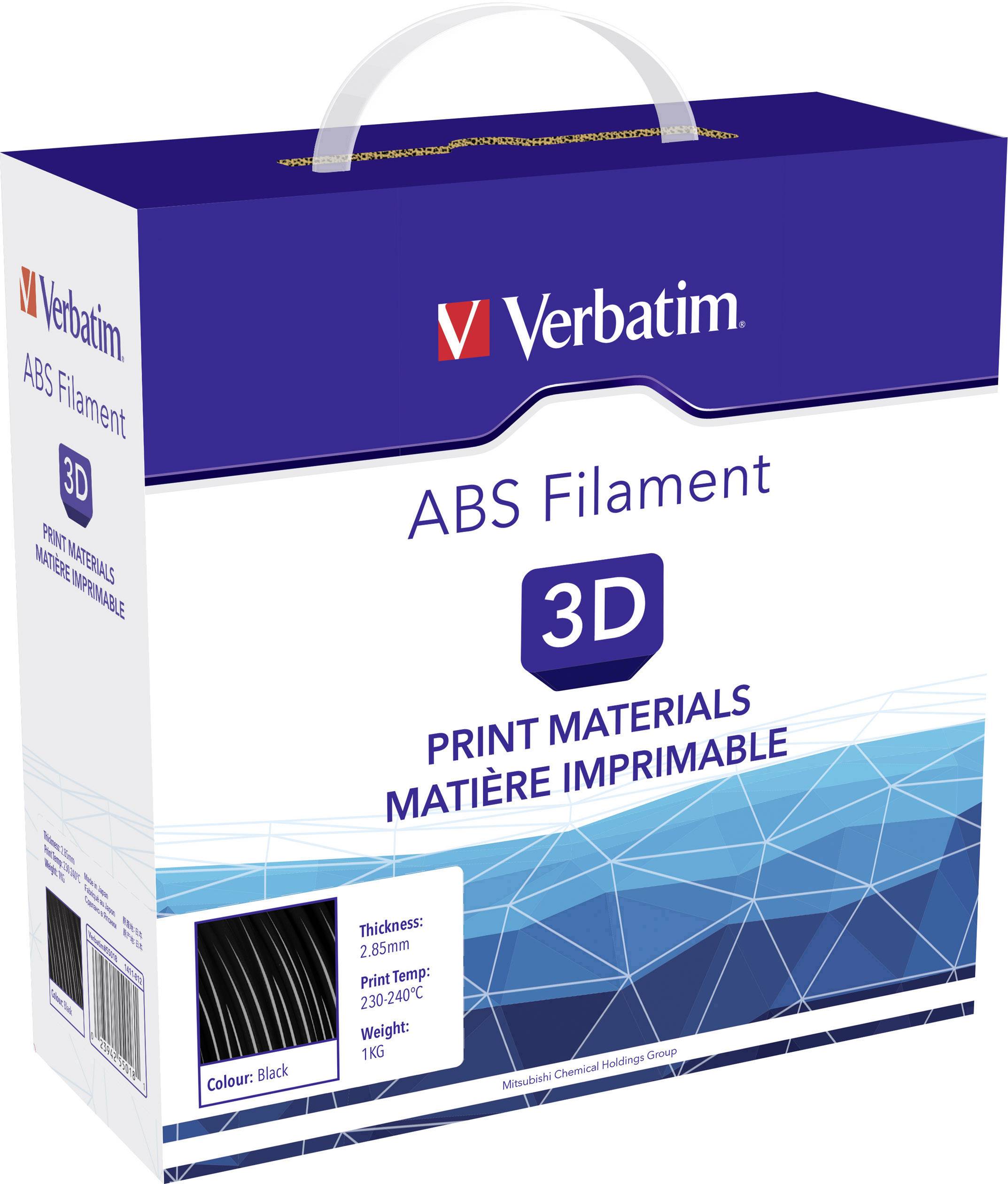 Verbatim 55018 ABS Filament Filament ABS 2.85 mm 1 kg Schwarz 1 St.
