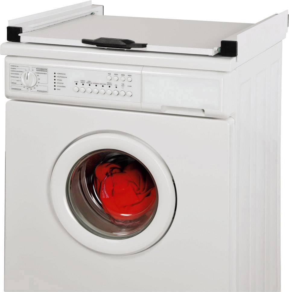 Xavax 00111363 Waschmaschinen-Verbindungssatz mit Ausziehplatte