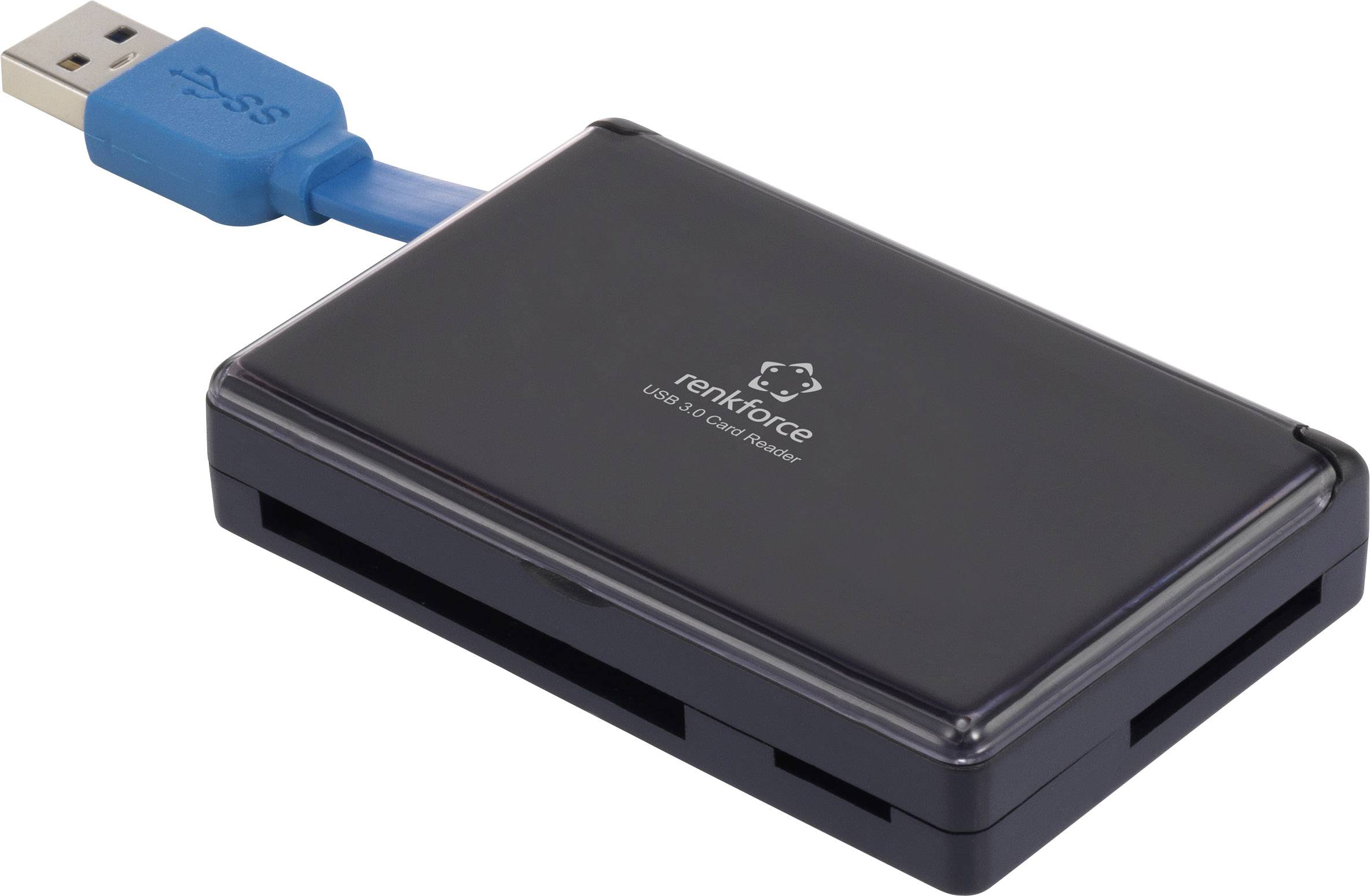 Renkforce CR41e-Box Externer Speicherkartenleser USB 3.0 Schwarz