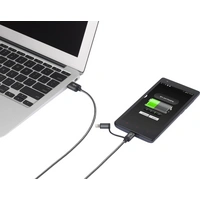 Renkforce USB-Kabel 1.00m Dunkelgrau Stoff-Ummantelung RF4241889 Renkforce USB-Kabel 1.00m Dunkelgrau Stoff-Ummantelung RF4241889