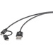 Renkforce Apple iPad/iPhone/iPod Anschlusskabel [1x USB 2.0 Stecker A - 1x USB 2.0 Stecker Micro-B