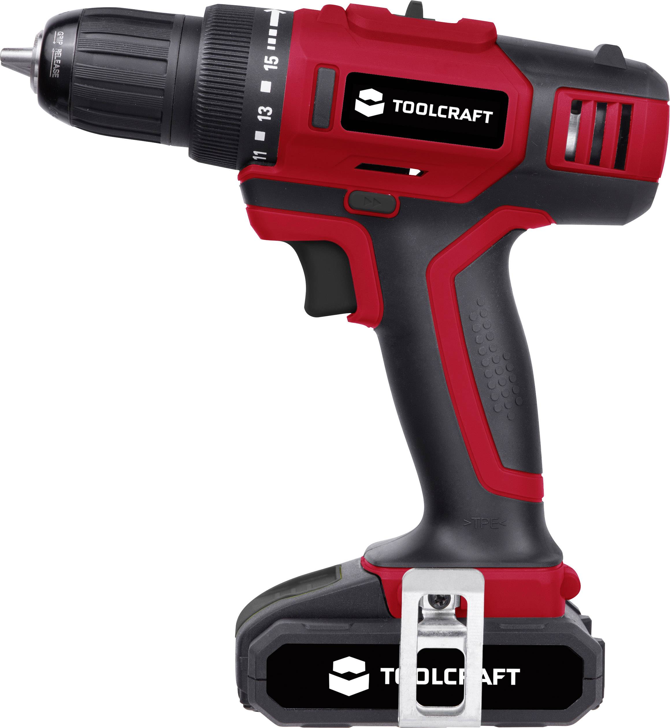 TOOLCRAFT DD 14.4 1414013 Akku-Bohrschrauber 14.4V 1.5Ah Li-Ion inkl. Akku, inkl. Koffer
