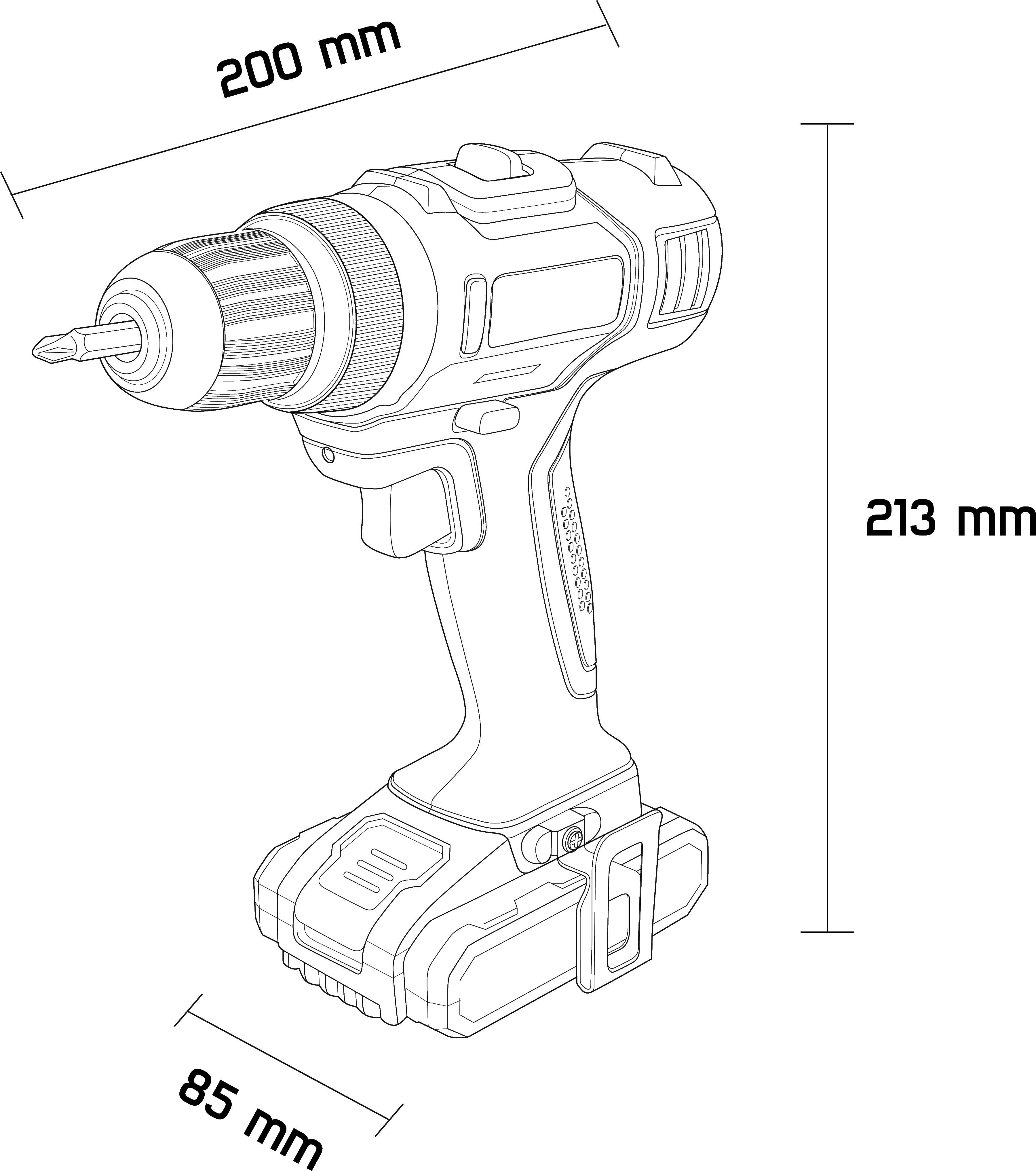 TOOLCRAFT DD 14.4 1414013 Akku-Bohrschrauber 14.4V 1.5Ah Li-Ion inkl. Akku, inkl. Koffer