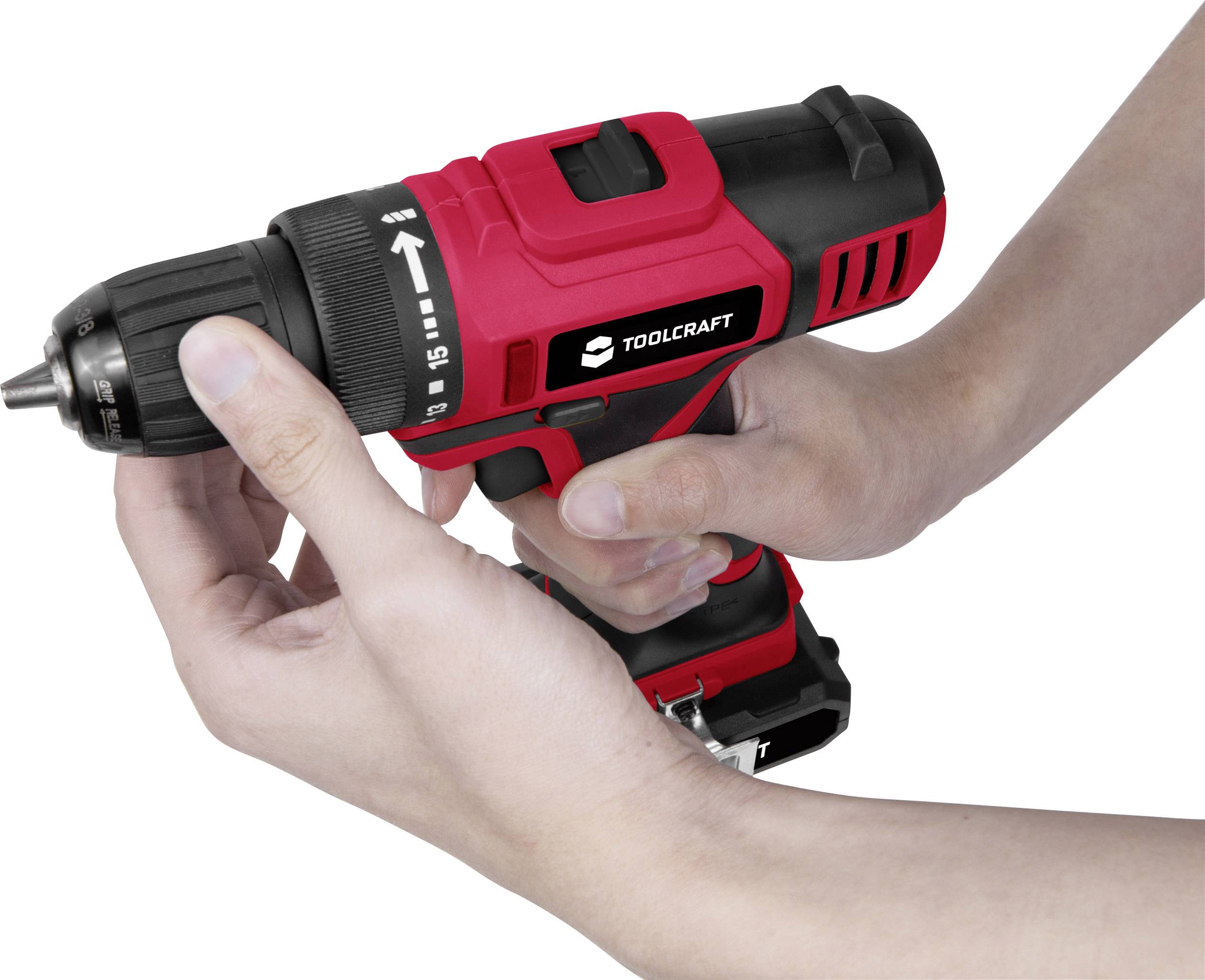 TOOLCRAFT DD 14.4 1414013 Akku-Bohrschrauber 14.4V 1.5Ah Li-Ion inkl. Akku, inkl. Koffer