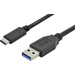 Digitus USB 3.0 Anschlusskabel [1x USB-C™ Stecker - 1x USB 3.0 Stecker A] 1.00 m Schwarz