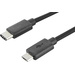 Digitus USB 2.0 Anschlusskabel [1x USB-C™ Stecker - 1x USB 2.0 Stecker Micro-B] 1.80 m Schwarz