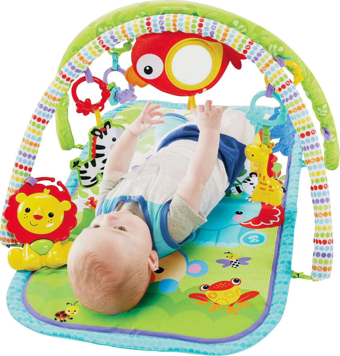 Fisher Price Rainforest-Freunde 3-in-1 Spieldecke CHP85