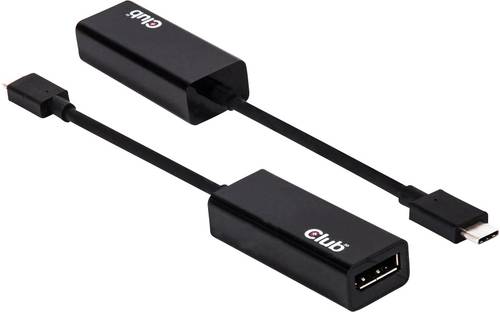 Club3D USB / DisplayPort Adapter [1x USB-C™ Stecker - 1x DisplayPort Buchse] Schwarz CAC-1507