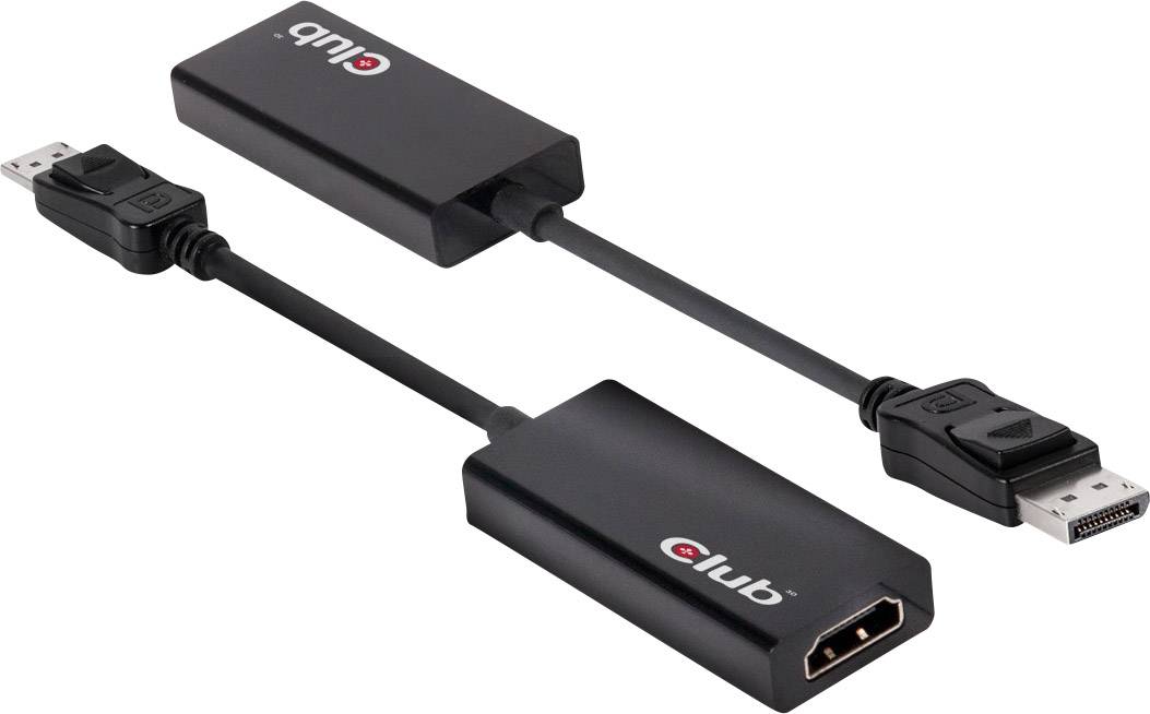 Club3D CAC-1070 DisplayPort / HDMI Adapter [1x DisplayPort Stecker - 1x HDMI-Buchse] Schwarz 15.00