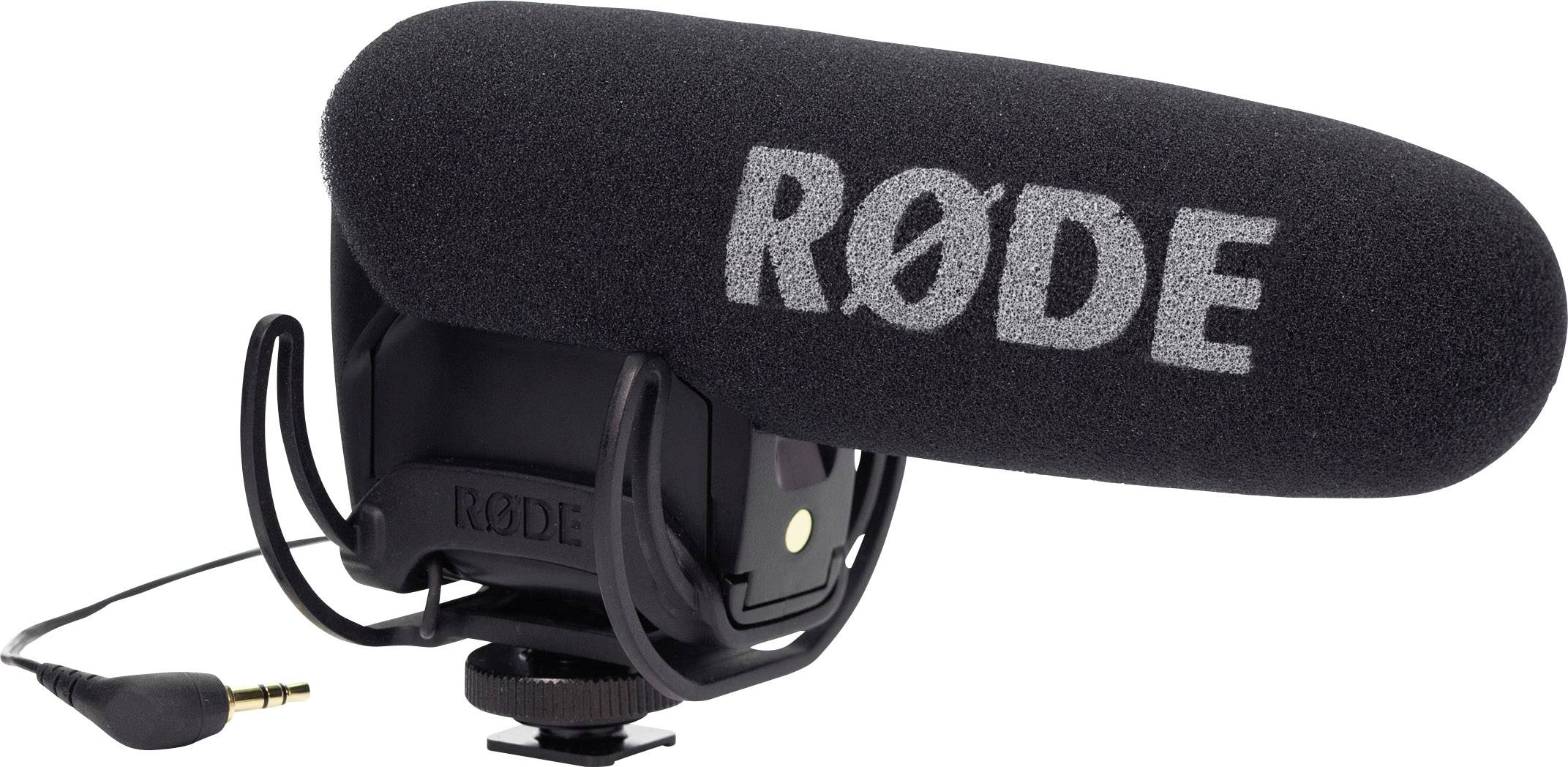 RODE Microphones VideoMic Pro Rycote Kamera-Mikrofon Übertragungsart (Details):Kabelgebunden inkl. Windschutz, inkl. Kabel, Blitzschuh-Montage Micro