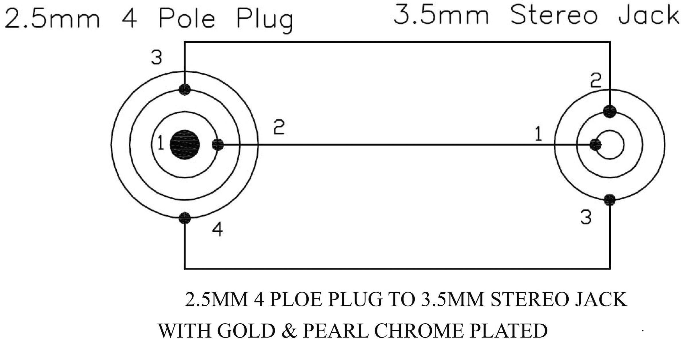BKL Electronic 1103096 1103096 Klinke Audio Adapter [1x Klinkenstecker 2.5mm - 1x Klinkenbuchse 3.5 mm] Gold