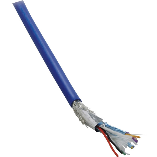 BKL Electronic 1512007 USB-Kabel 10 x 0.08mm² Blau Meterware