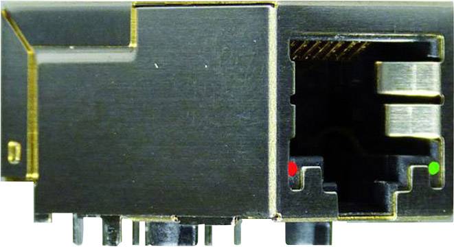 Yamaichi Y-CONJACK-22-THR Modular-Einbaubuchse Y-CONJACK-22-THR Buchse, Einbau vertikal Pole: 8P8C+2 Metall, Vernickelt