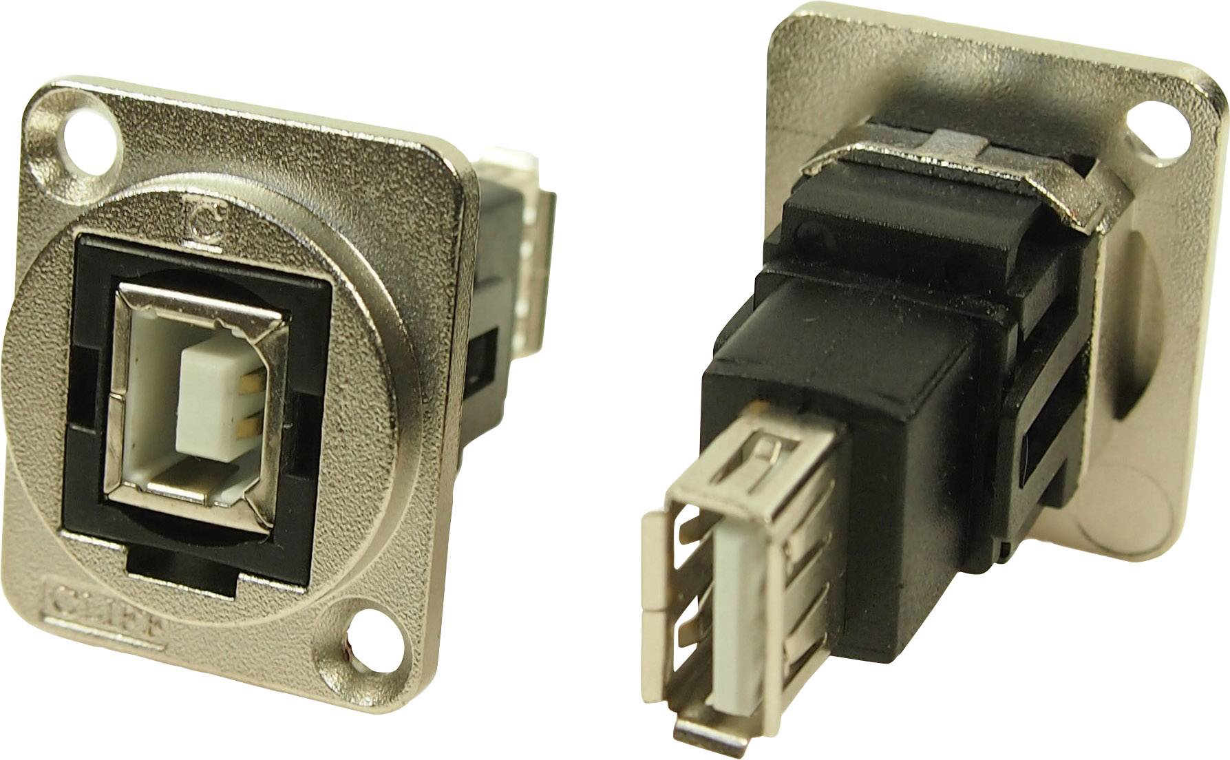 Cliff XLR Adapter USB B Buchse 2.0 auf USB A Buchse 2.0 Adapter, Einbau CP30207NM CP30207NM Inhalt: 1St.