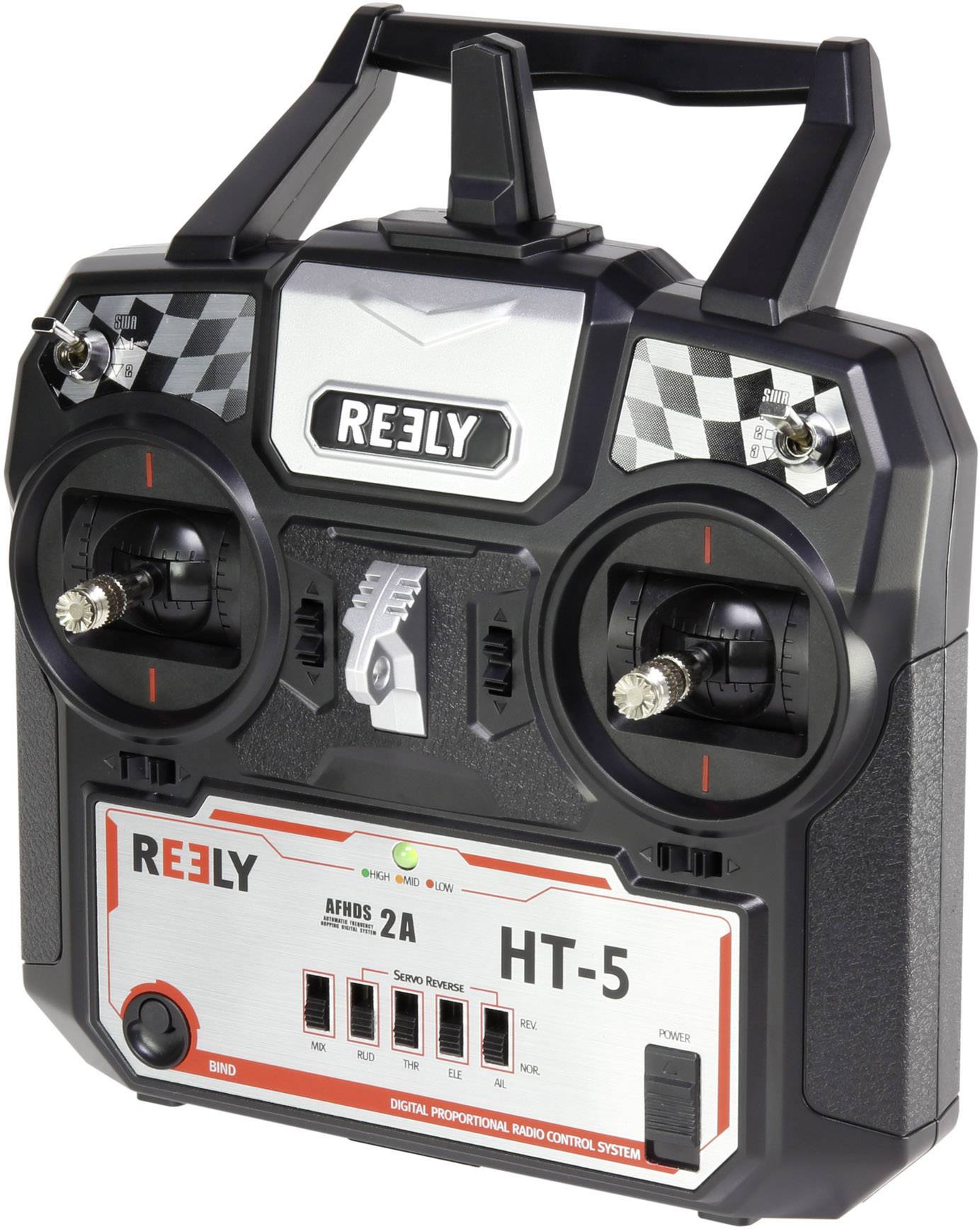 Reely HT-5 Hand-Fernsteuerung 2,4GHz Anzahl Kanäle: 5 inkl. Empfänger