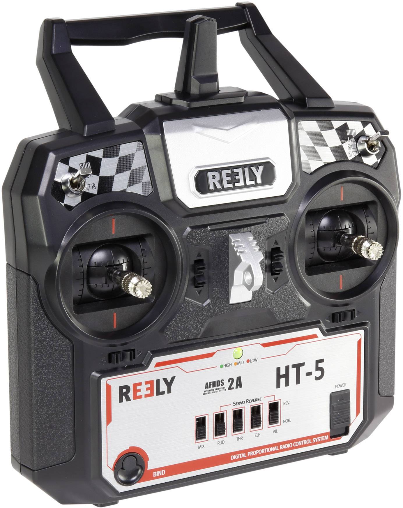Reely HT-5 Hand-Fernsteuerung 2,4 GHz Anzahl Kanäle: 5 inkl. Empfänger