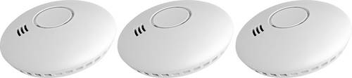Cordes Haussicherheit Funk-Rauchwarnmelder 3er Set vernetzbar batteriebetrieben (Ø x H) 108mm x 34mm