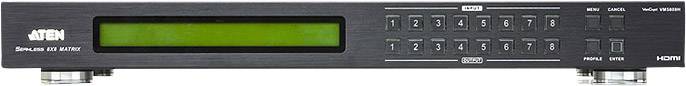 ATEN VM5808H-AT-G 8 Port HDMI-Matrix-Switch mit Fernbedienung 1920 x 1080 Pixel