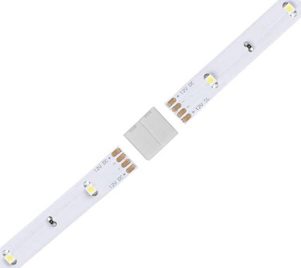 LED-Streifen mit mehreren LED-Dioden und einem Anschluss in der Mitte. Geeignet für Beleuchtungsprojekte und kreative Anwendungen.