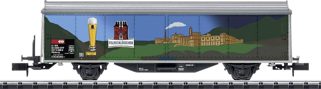 MiniTrix T15610 N 2er-Set Schiebewandwagen Hbils-vy der SBB