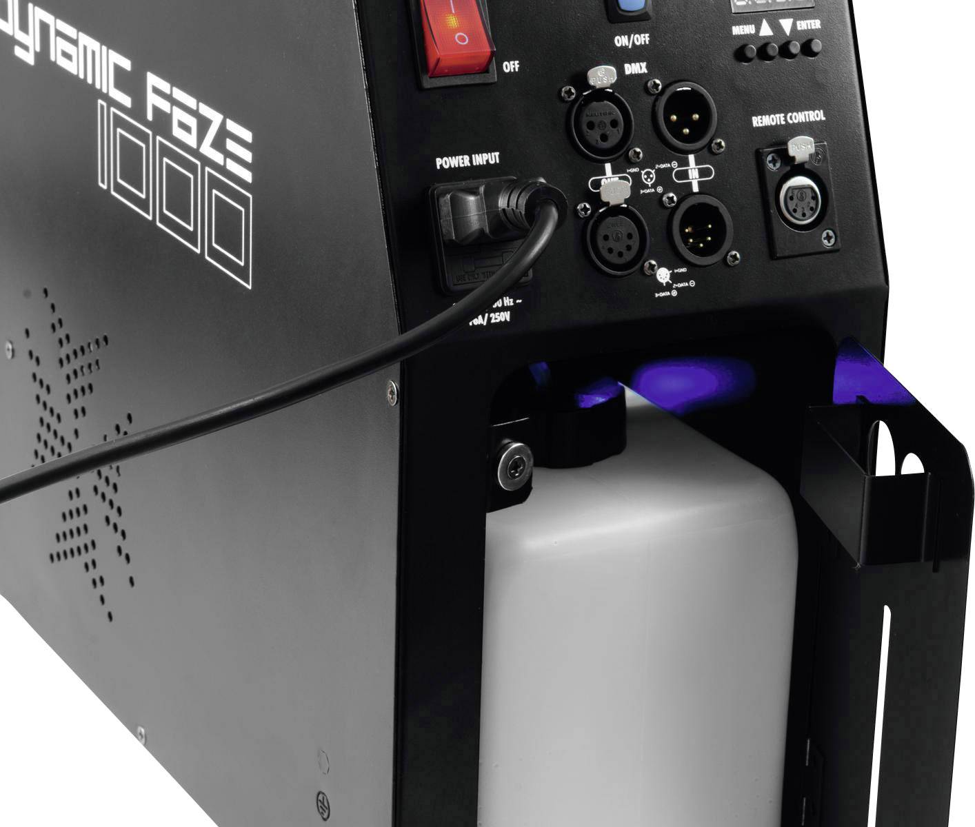 Eurolite DYNAMIC FAZE 1000 Hazer inkl. Funkfernbedienung, inkl. Kabelfernbedienung, mit Lichteffekt