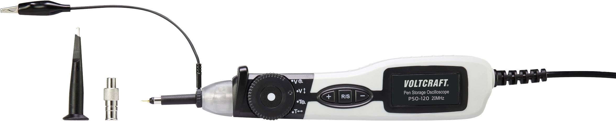 VOLTCRAFT PSO-120 USB-Oszilloskop 20MHz 1-Kanal 96 MSa/s 1 Mpts 8 Bit Digital-Speicher (DSO), Spectrum-Analyser 1St.