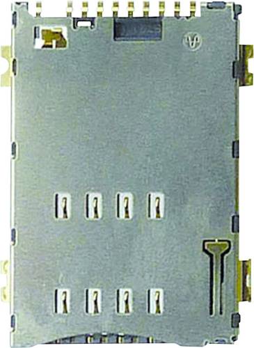 Yamaichi SIM Kartensockel Anzahl Kontakte: 8 Druck, Druck FMS008-6001-0 inkl. Schalter 1St.