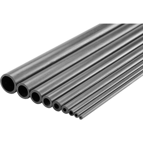 Carbon Rohr (Ø x L) 4mm x 1000mm Innen-Durchmesser: 2mm 1St.
