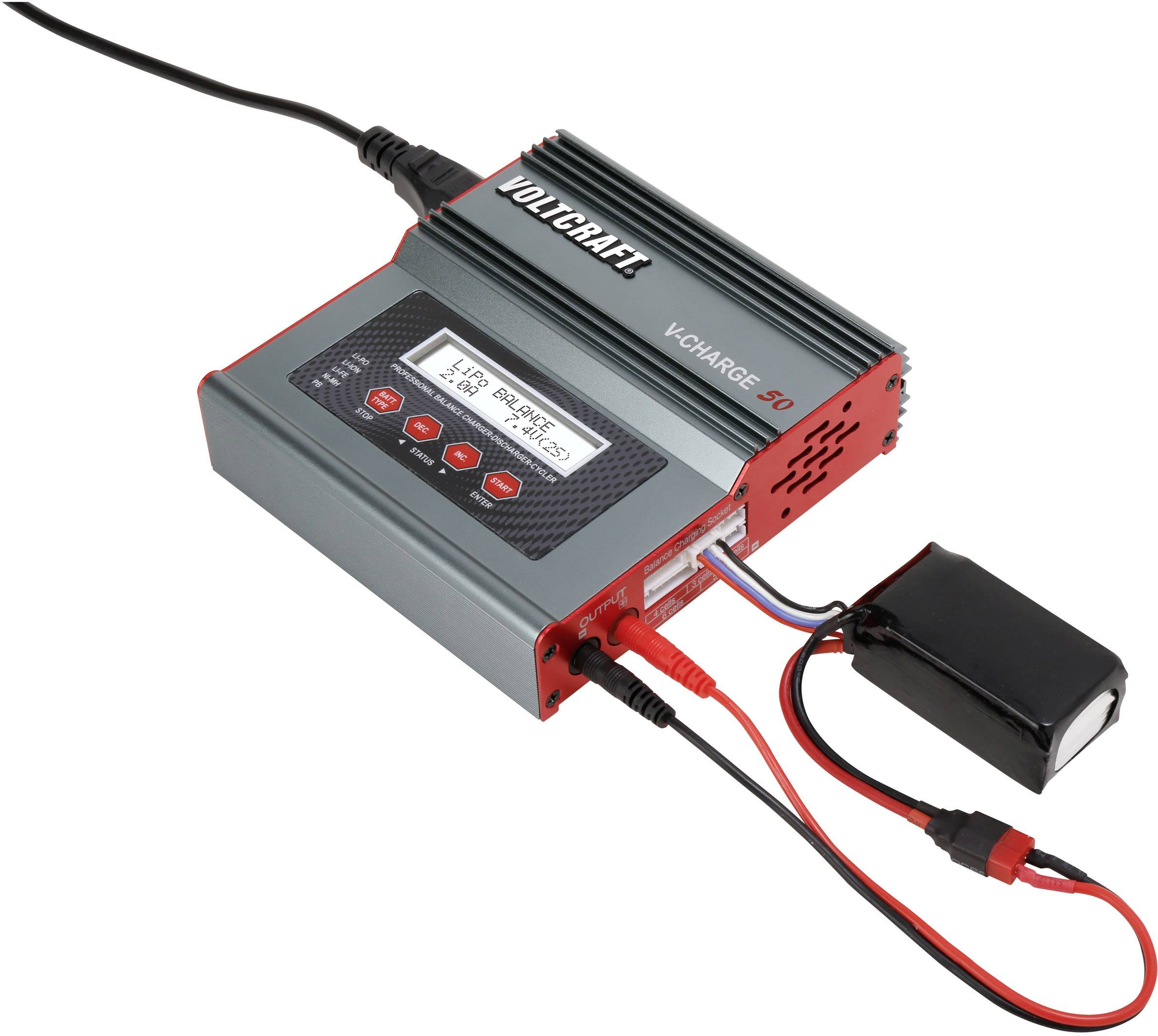 VOLTCRAFT V-Charge 50 Modellbau-Multifunktionsladegerät 12 V, 230V 7A