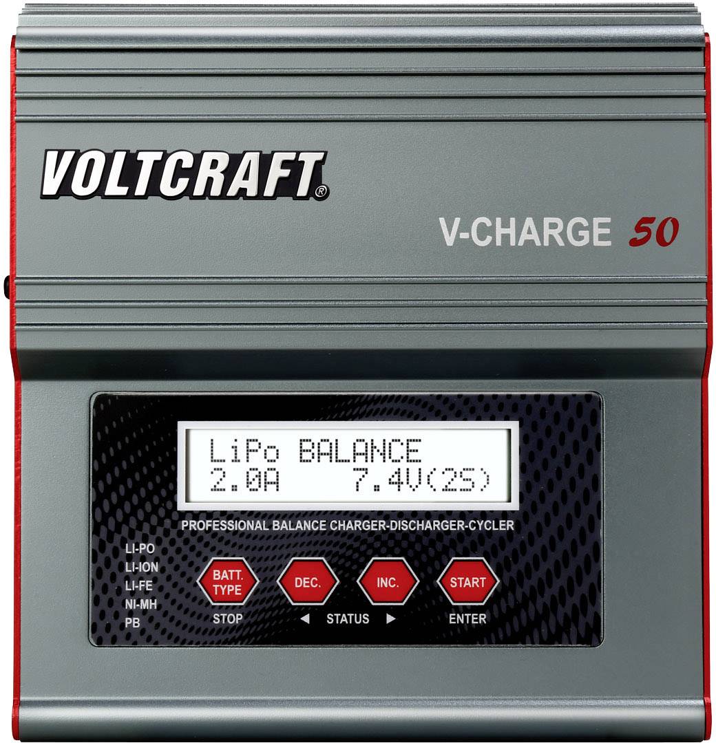 VOLTCRAFT V-Charge 50 Modellbau-Multifunktionsladegerät 12 V, 230 V 7 A