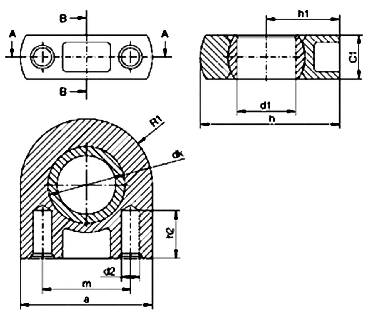 Igus ESTM-06 SL Gleitstehlager Bohrungs-Ø 6 mm Lochabstand 10 mm
