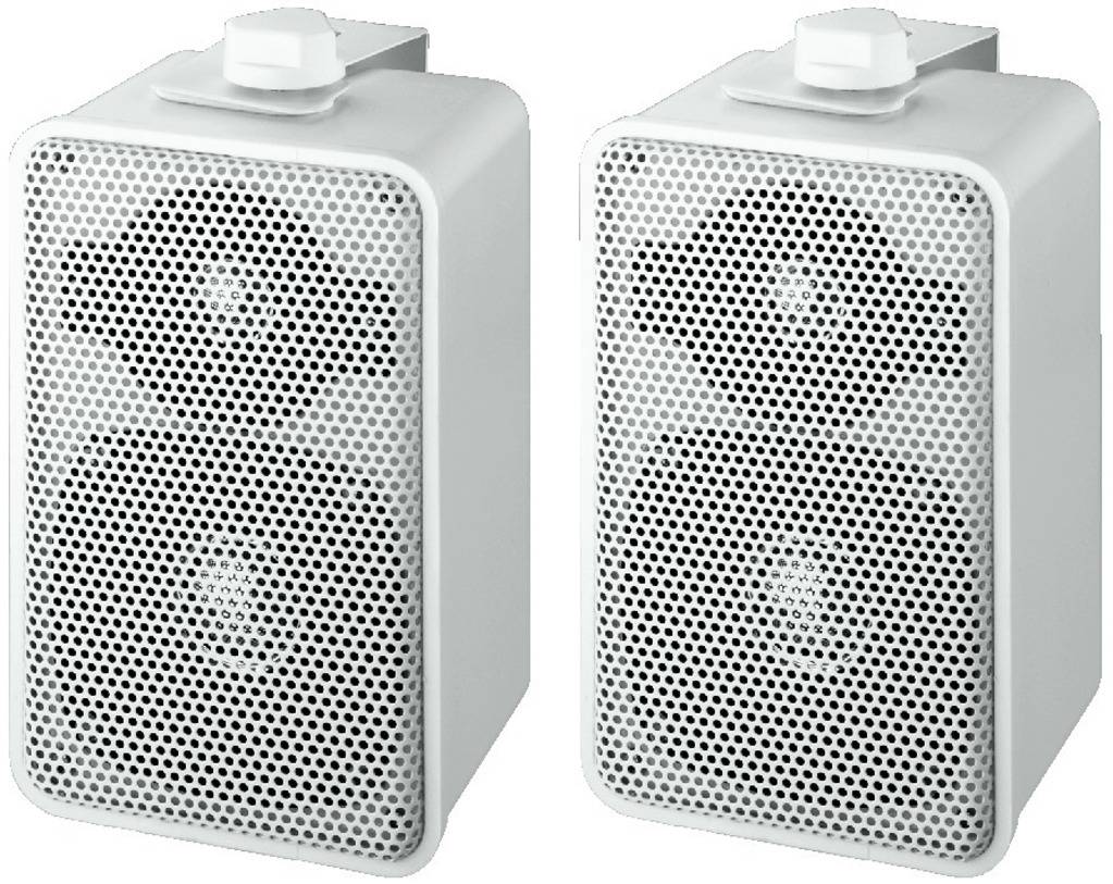 Monacor MKS-42/WS Wandlautsprecher 40W 4Ω Weiß 1 Paar