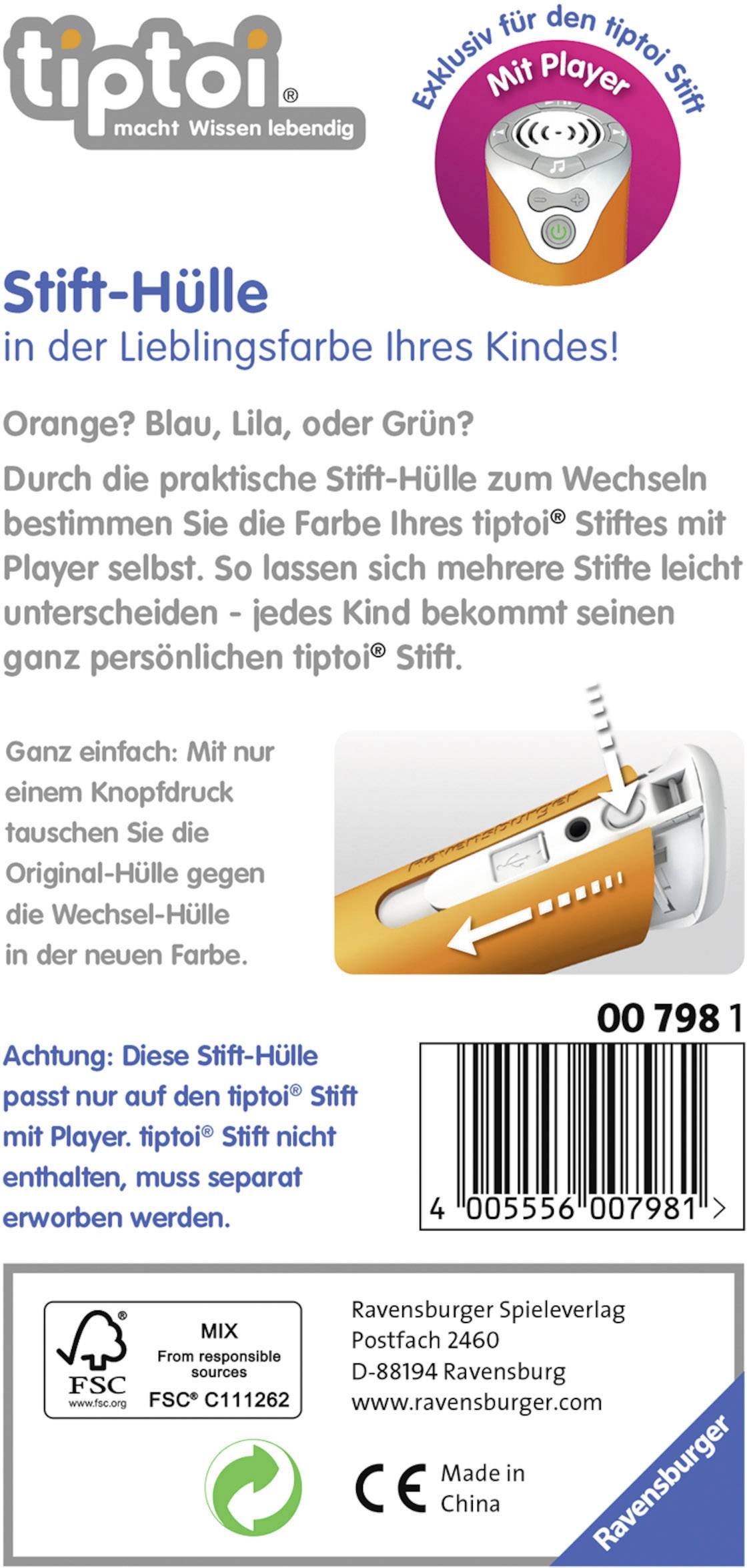 Ravensburger tiptoi® Stifthülle Grün