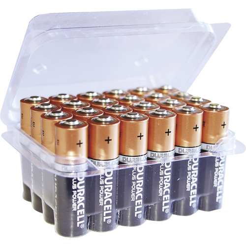 Duracell Plus Power LR06 Box Mignon (AA)-Batterie Alkali-Mangan 1.5V 24St.