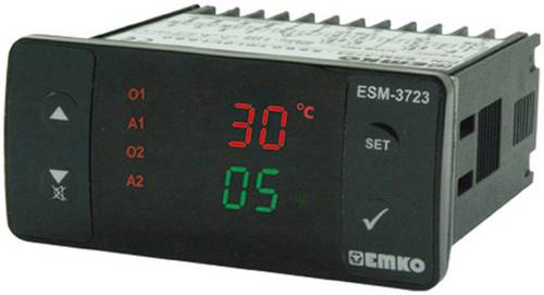 Emko ESM-3723.5.5.5.0.2/01.01/1.0.0 2-Punkt und PID Regler Temperaturregler SSR (L x B x H) 65 x 76