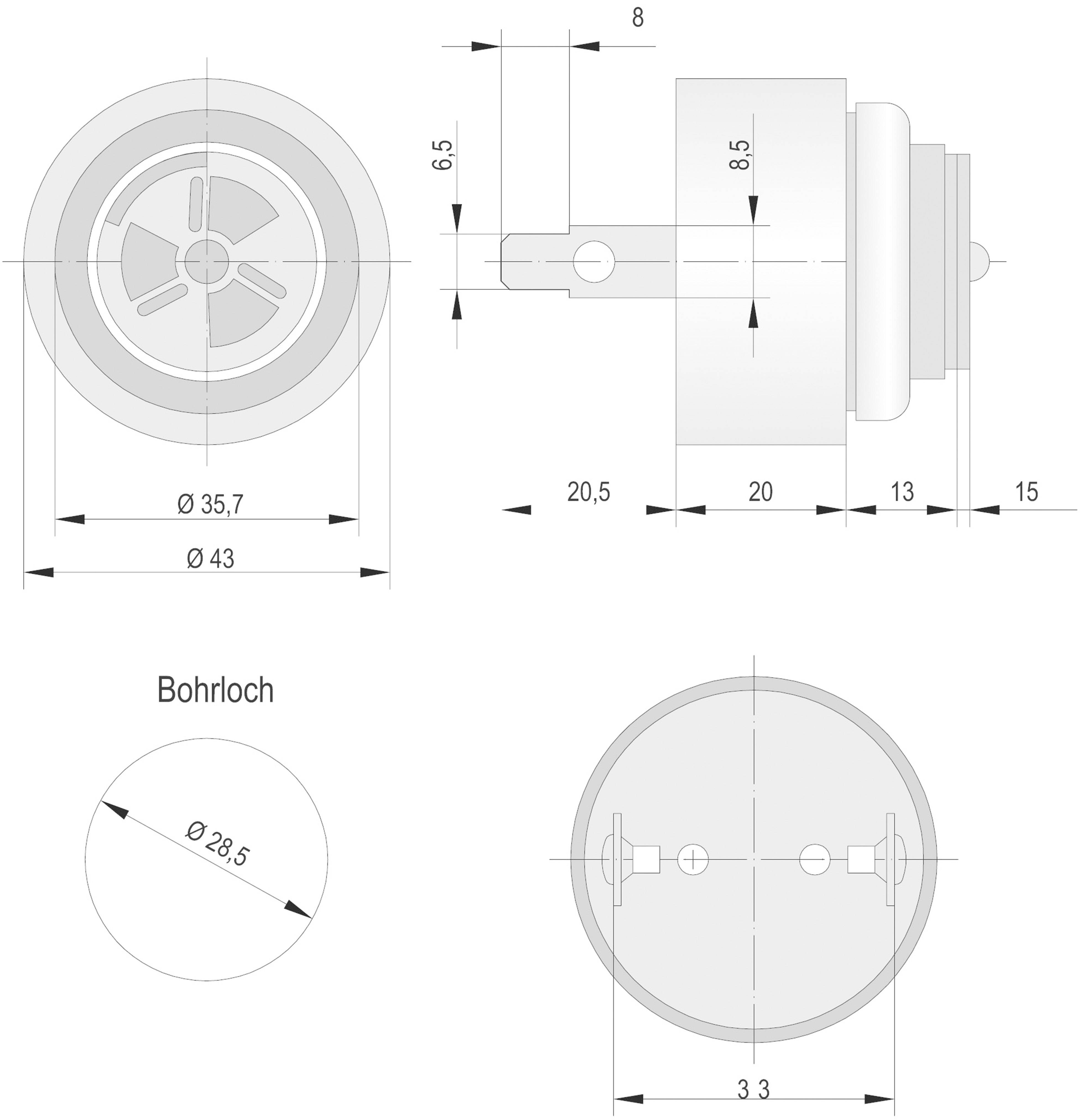 Auer Signalgeräte Signalsummer B100520313.CO AUER Pulston 230 V/AC 90 dB