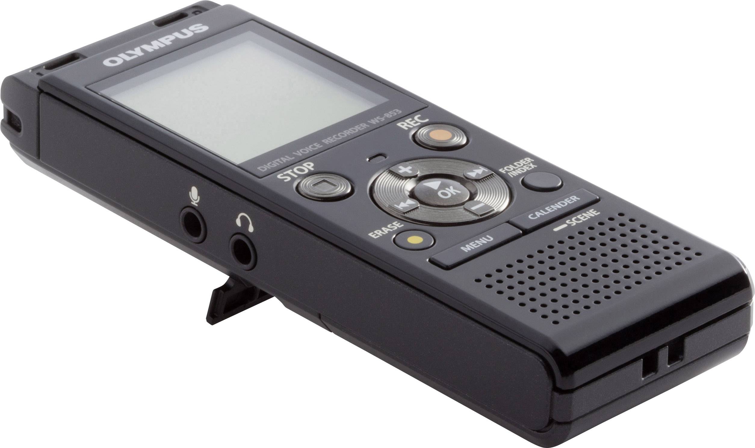 Olympus WS-853 Digitales Diktiergerät Aufzeichnungsdauer (max.) 2080 h Schwarz