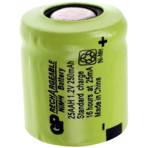 GP Batteries GPIND25AAHB Spezial-Akku 1/3 AA Flat-Top NiMH 1.2V 250 mAh
