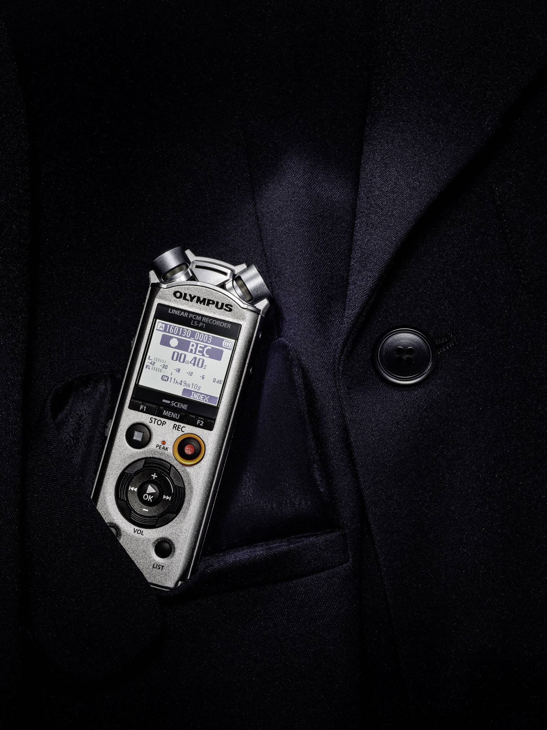 Olympus LS-P1 Mobiler Audio-Recorder Silber