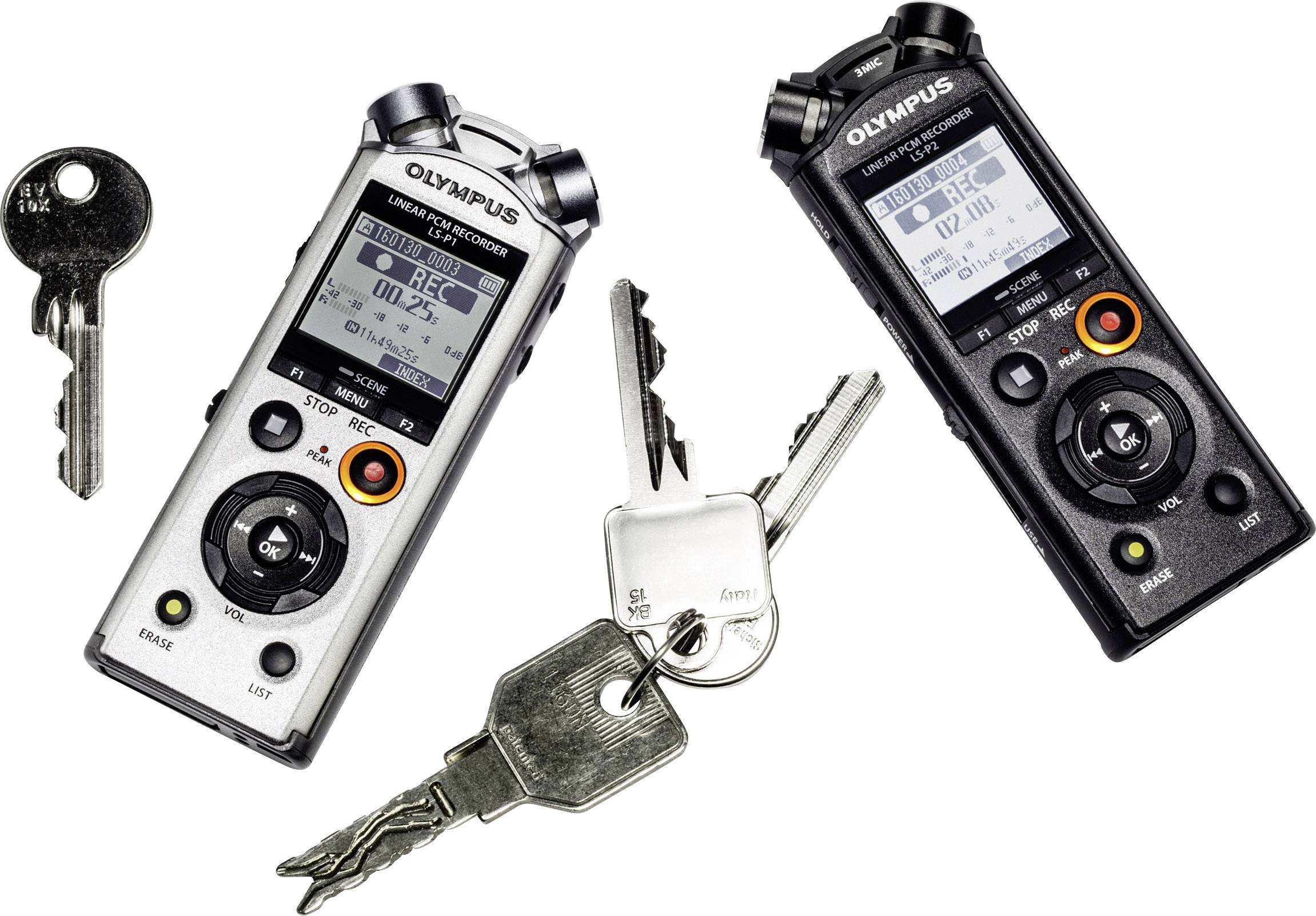 Olympus LS-P1, 253 h, Puls-Code-Modulation (PCM), MP3, PCM, 120 dB, 4096 MB, LED